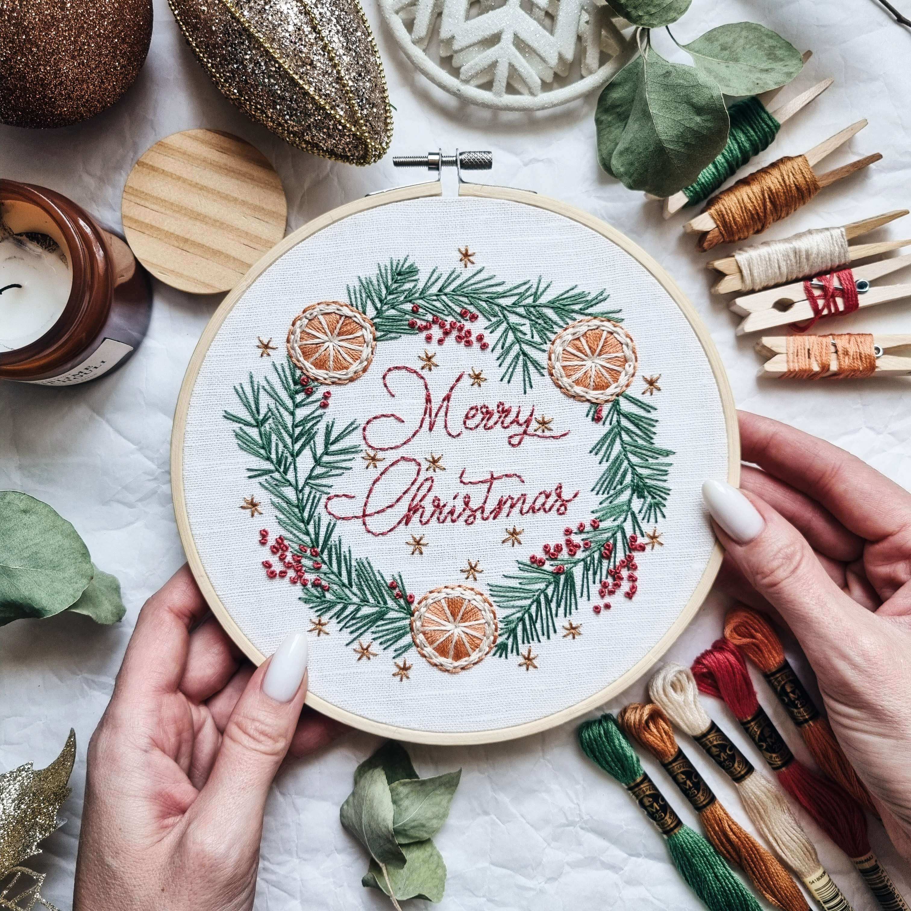 Christmas wreath 2, image size:3024x3024